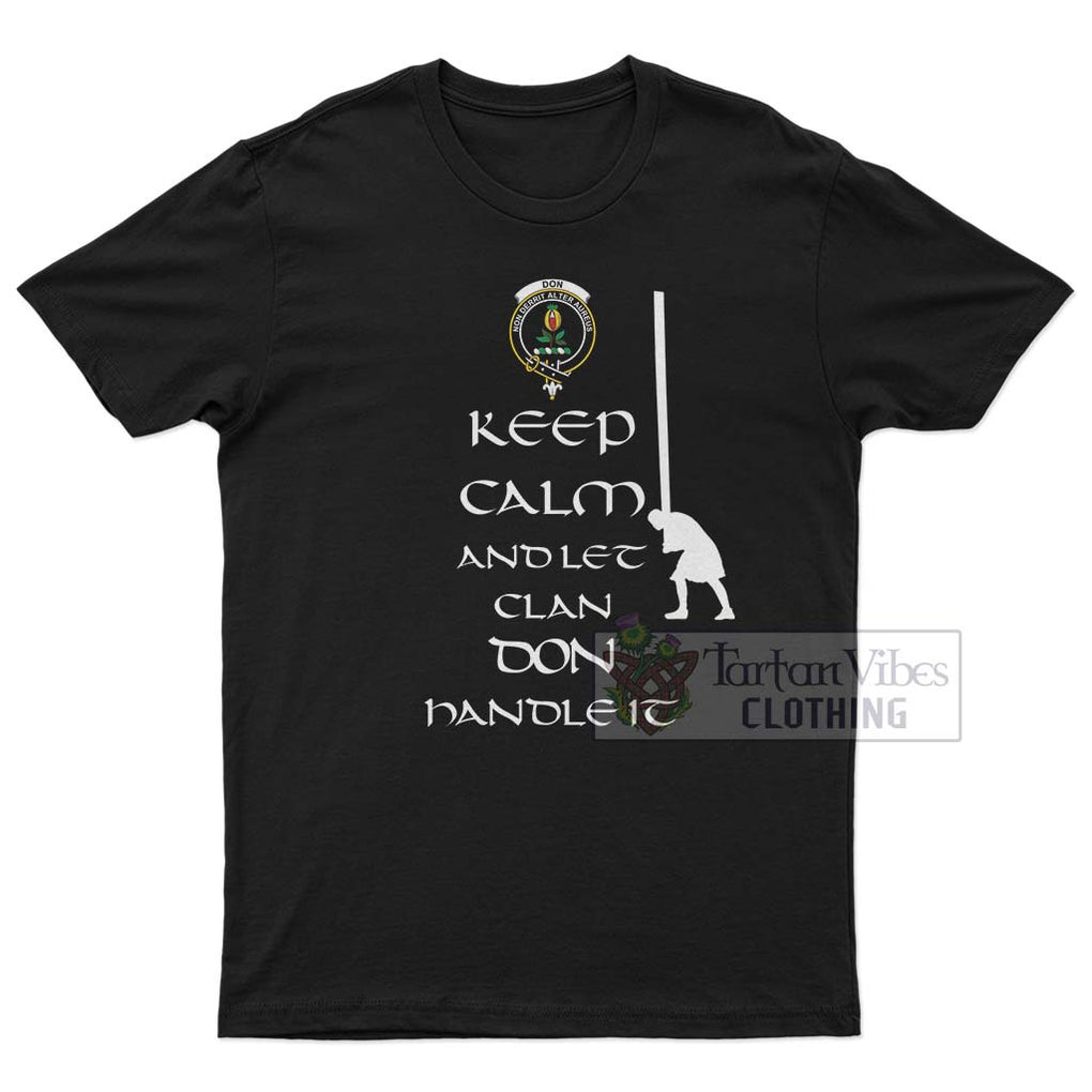 Don Clan Men's T-Shirt: Keep Calm and Let the Clan Handle It Caber Toss Highland Games Style 4XL - 2D-tartanvibesclothing