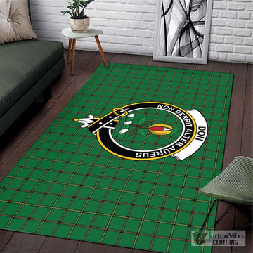 Don Tartan Area Rug with Family Crest L 59*86 inch (150x220 cm) - Tartan Vibes Clothing