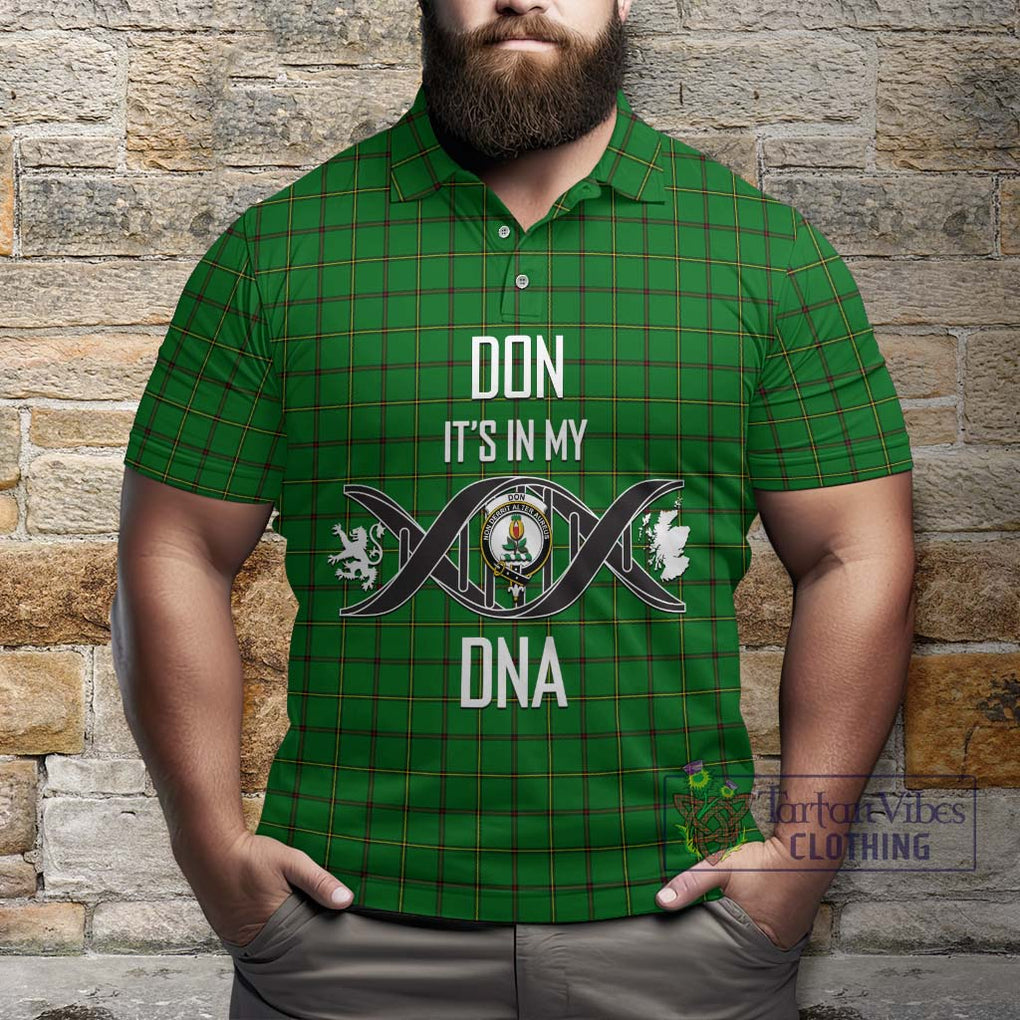 Don Tartan Polo Shirt with Family Crest DNA In Me Style Kid - Tartan Vibes Clothing