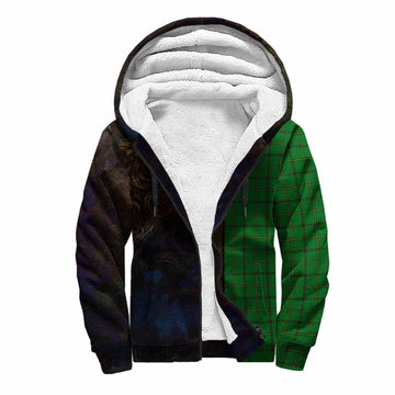 Don Tartan Family Crest Sherpa Hoodie Alba Gu Brath Be Brave Lion Ancient Style Unisex S - Tartan Vibes Clothing