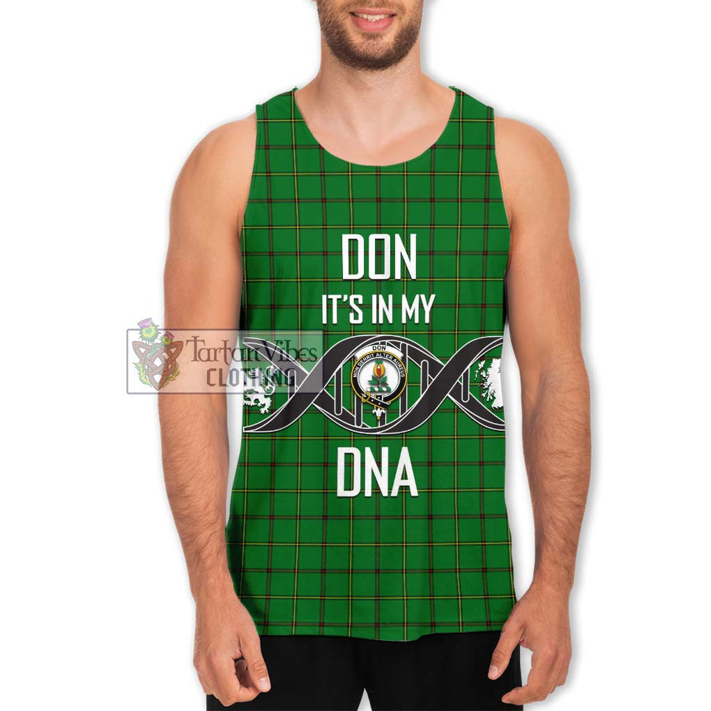 Don Tartan Men's Tank Top with Family Crest DNA In Me Style Men - Tartan Vibes Clothing