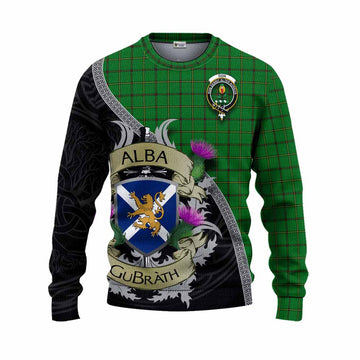 Don Tartan Family Crest Knitted Sweater Lion Rampant Royal Thistle Shield Celtic Inspired Unisex - Tartan Vibes Clothing