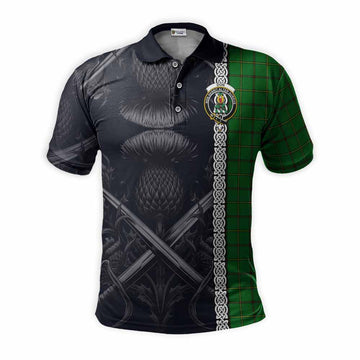 Don Tartan Polo Shirt with Family Crest Cross Sword Thistle Celtic Vibes Kid - Tartan Vibes Clothing