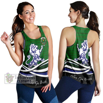 Don Tartan Women's Racerback Tanks with Alba Gu Brath Regal Lion Emblem 4XL - Tartan Vibes Clothing