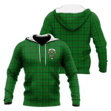 Don Tartan Knitted Hoodie with Family Crest Unisex Knitted Pullover Hoodie - Tartan Vibes Clothing