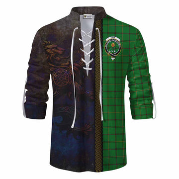 Don Tartan Family Crest Ghillie Kilt Shirt Alba Gu Brath Be Brave Lion Ancient Style Men - Tartan Vibes Clothing