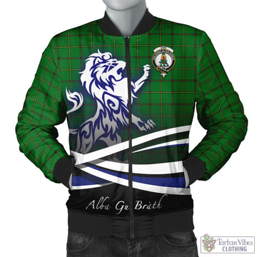 Don Tartan Bomber Jacket with Alba Gu Brath Regal Lion Emblem Unisex - Tartan Vibes Clothing