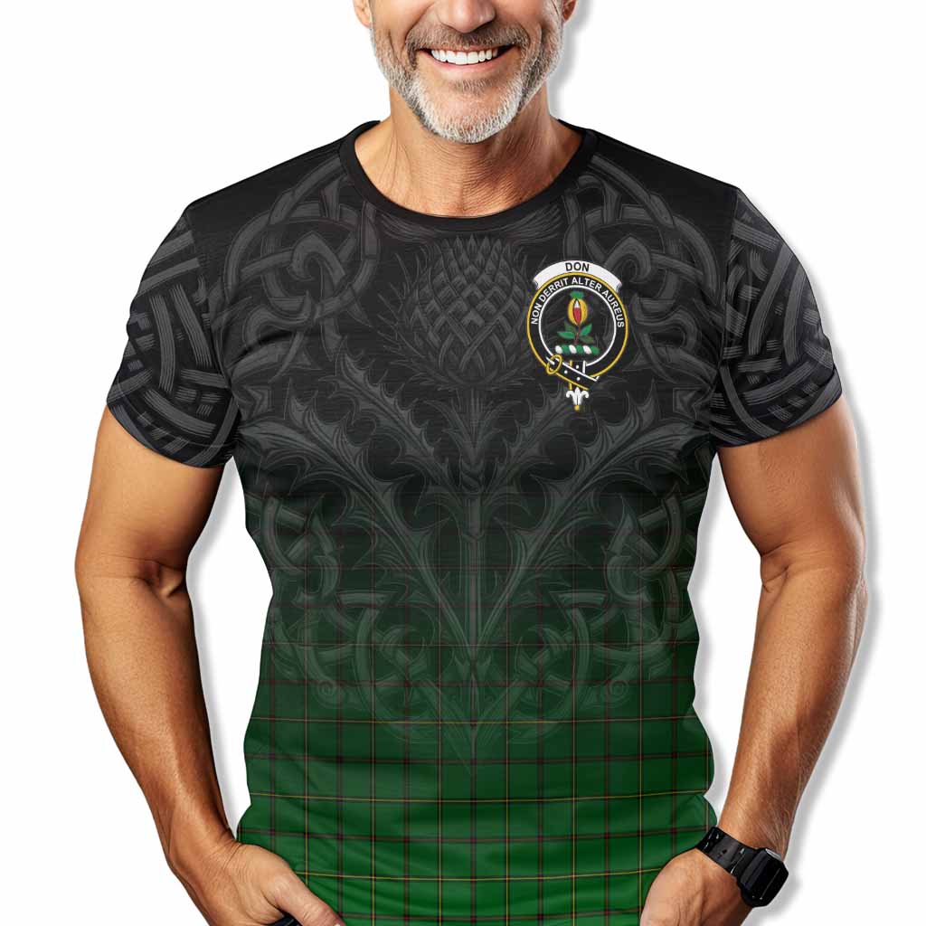 Don Tartan T-Shirt with Family Crest Celtic Thistle Vibes Kid's Shirt - Tartan Vibes Clothing