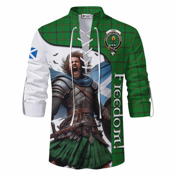 Don Crest Tartan Ghillie Kilt Shirt Inspired by the Freedom of Scottish Warrior Men - Tartan Vibes Clothing