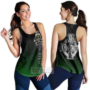 Don Tartan Women's Racerback Tanks Featuring Alba Gu Brath Family Crest Celtic Inspired 4XL - Tartan Vibes Clothing