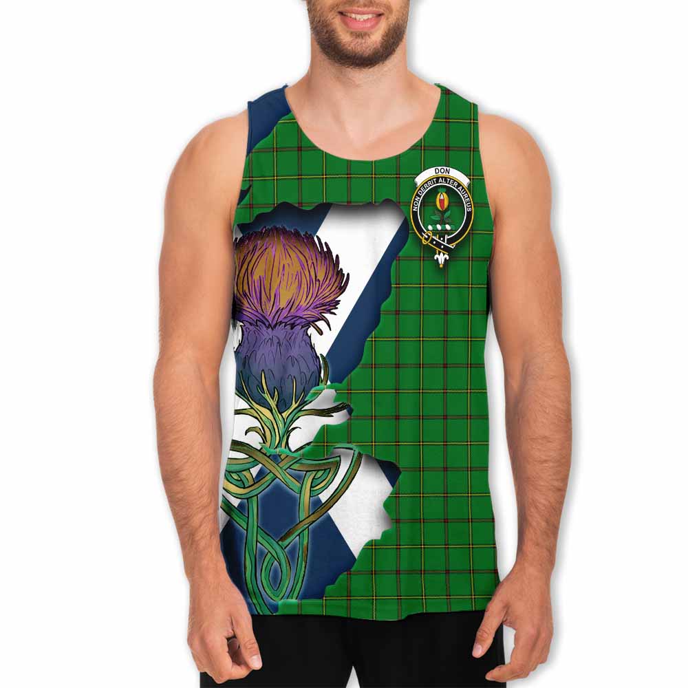 Don Tartan Family Crest Men's Tank Top Scottish Thistle Celtic Inspired Men - Tartan Vibes Clothing