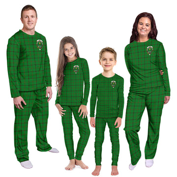 Don Tartan Pajamas Family Set with Family Crest Kid - Tartan Vibes Clothing