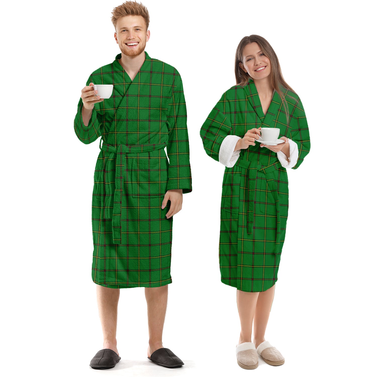 Don Tartan Bathrobe Unisex S - Tartan Vibes Clothing