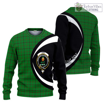 Don Tartan Ugly Sweater with Family Crest Circle Style Unisex - Tartan Vibes Clothing