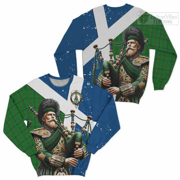 Don Tartan Sweatshirt with Family Crest Scottish Bagpiper Vibes Unisex - Tartan Vibes Clothing