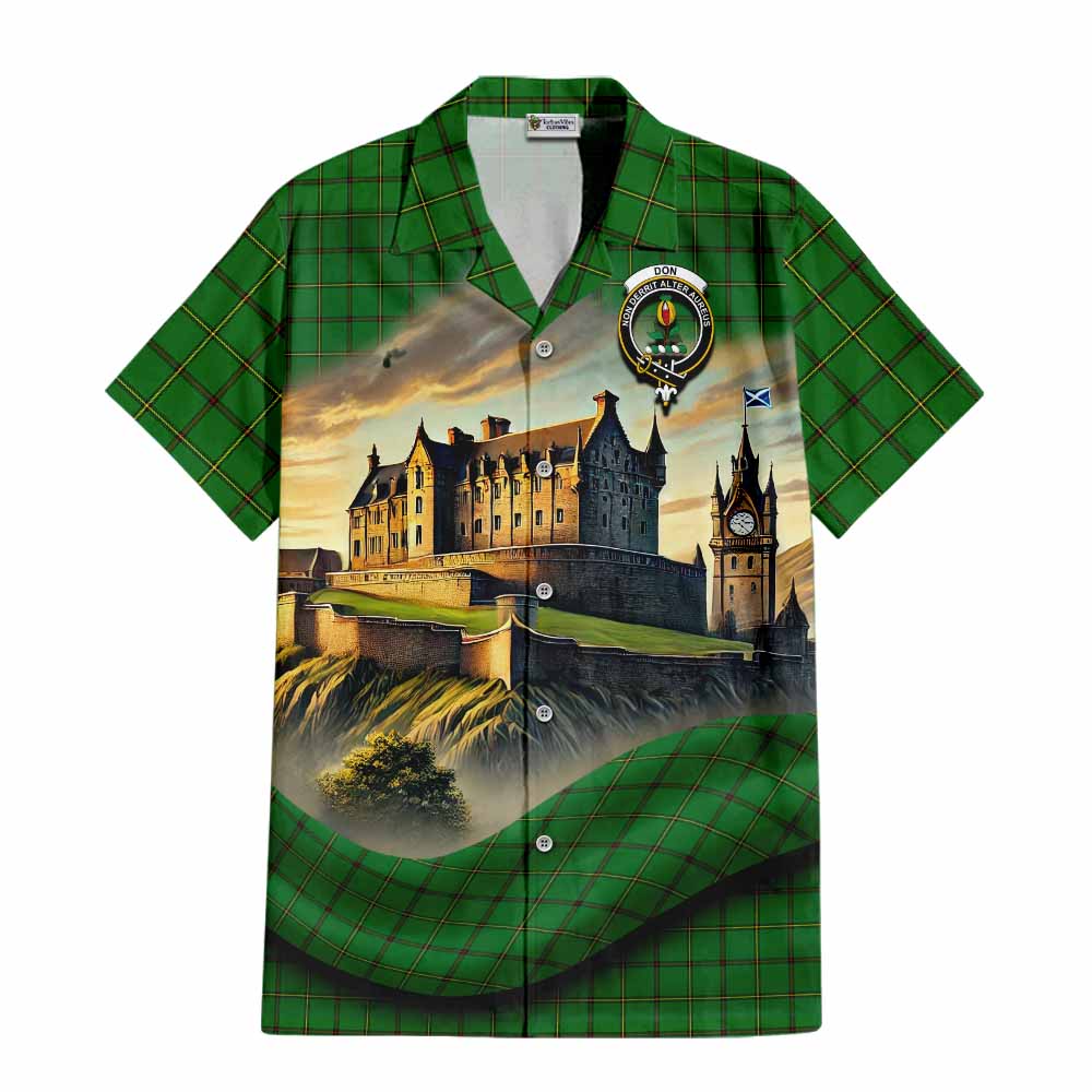 Don Tartan Family Crest Hawaiian Shirt with Scottish Ancient Castle Style Kid - Tartan Vibes Clothing
