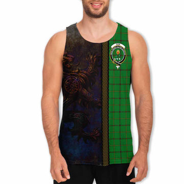 Don Tartan Family Crest Men's Tank Top Alba Gu Brath Be Brave Lion Ancient Style Men - Tartan Vibes Clothing