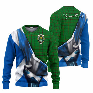 Don Tartan Knitted Sweater with Family Crest Scotland Patriotic Style Unisex - Tartan Vibes Clothing