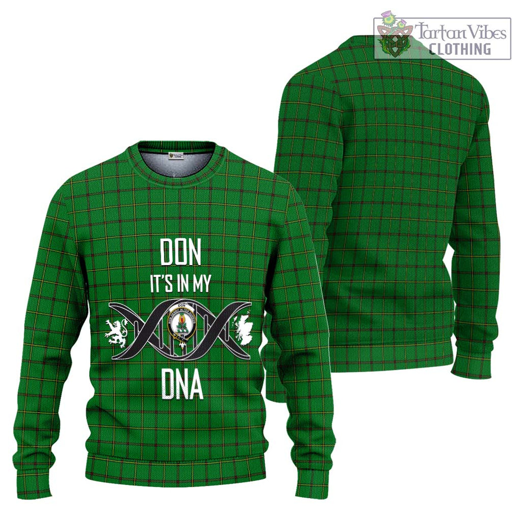Don Tartan Ugly Sweater with Family Crest DNA In Me Style Unisex - Tartan Vibes Clothing
