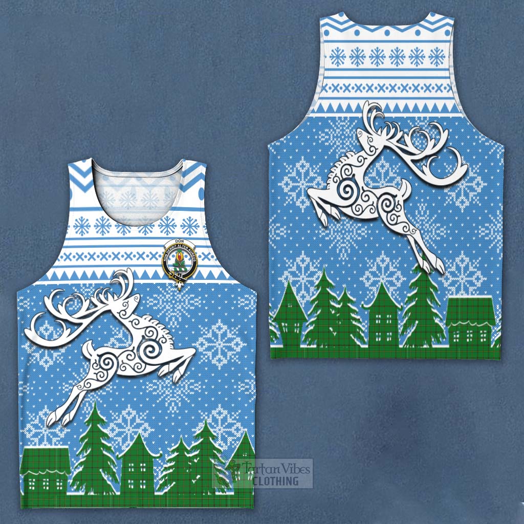 Don Clan Christmas Men's Tank Top Celtic Reindeer Style Men - Tartan Vibes Clothing
