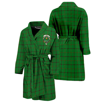 Don Tartan Bathrobe with Family Crest Unisex S - Tartan Vibes Clothing