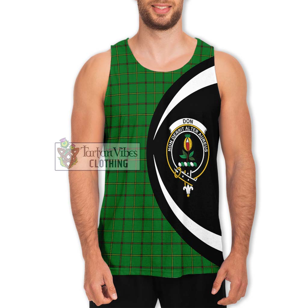 Don Tartan Men's Tank Top with Family Crest Circle Style Men - Tartan Vibes Clothing