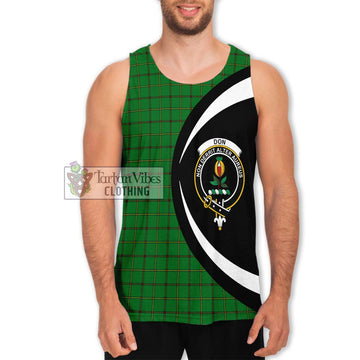 Don Tartan Men's Tank Top with Family Crest Circle Style Men - Tartan Vibes Clothing