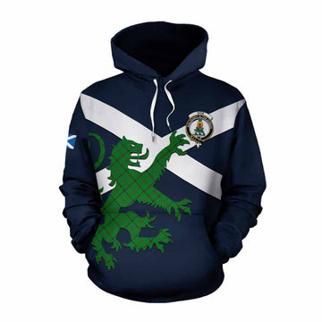 Don Tartan Lion Rampant Cotton Hoodie Proudly Display Your Heritage with Alba Gu Brath and Clan Name Pullover Hoodie XS - Tartan Vibes Clothing