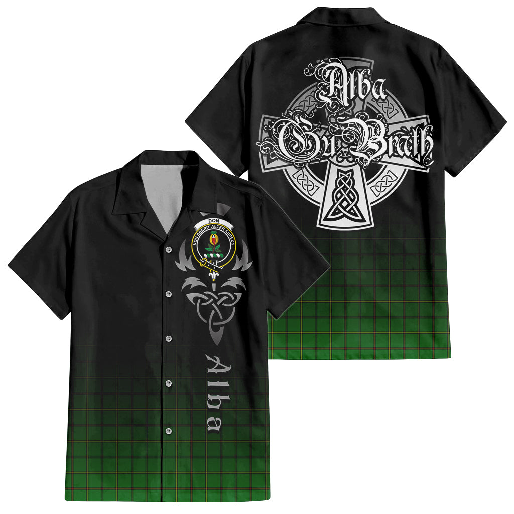Don Tartan Hawaiian Shirt Shirt Featuring Alba Gu Brath Family Crest Celtic Inspired Kid - Tartan Vibes Clothing
