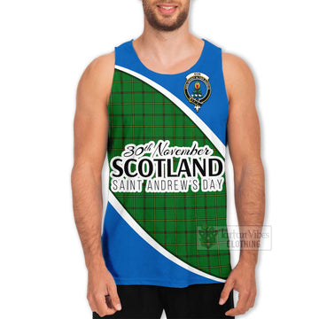 Don Family Crest Tartan Men's Tank Top Celebrate Saint Andrew's Day in Style Men - Tartan Vibes Clothing