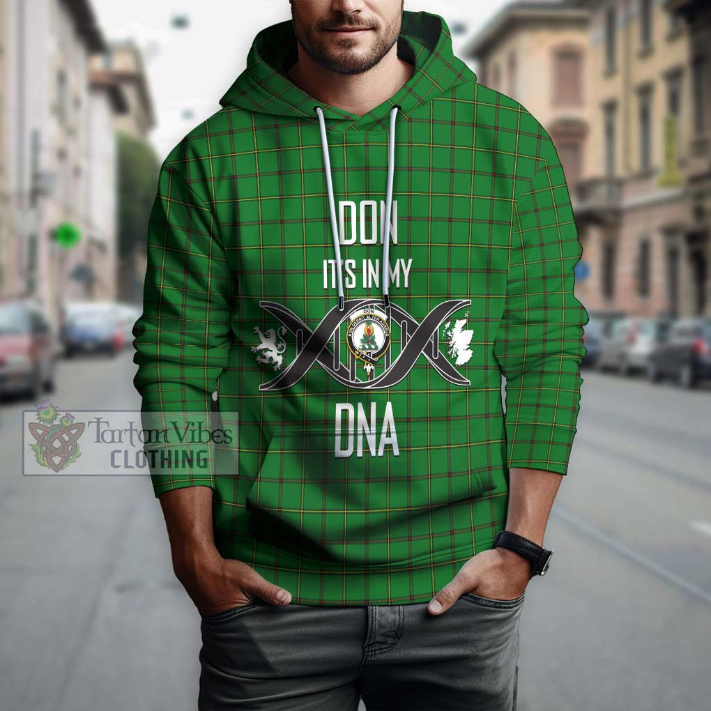 Don Tartan Hoodie with Family Crest DNA In Me Style Pullover Hoodie - Tartan Vibes Clothing
