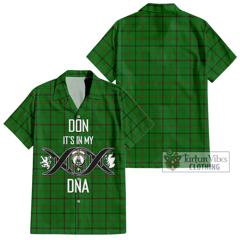 Don Tartan Hawaiian Shirt with Family Crest DNA In Me Style Kid - Tartan Vibes Clothing