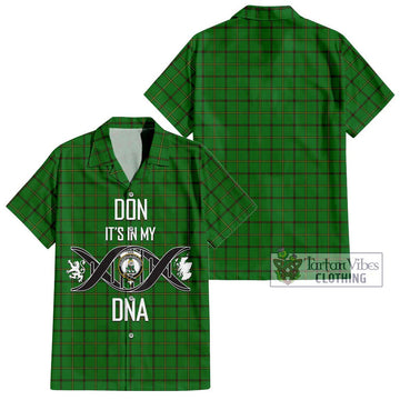 Don Tartan Hawaiian Shirt with Family Crest DNA In Me Style Kid - Tartan Vibes Clothing