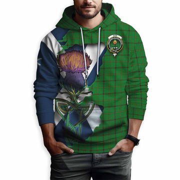 Don Tartan Family Crest Hoodie Scottish Thistle Celtic Inspired Pullover Hoodie - Tartan Vibes Clothing