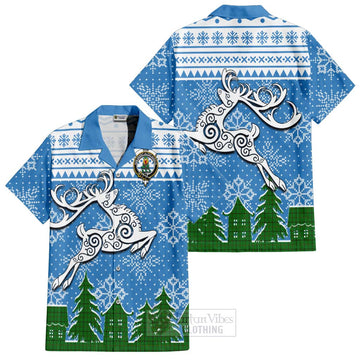 Don Clan Christmas Hawaiian Shirt Celtic Reindeer Style