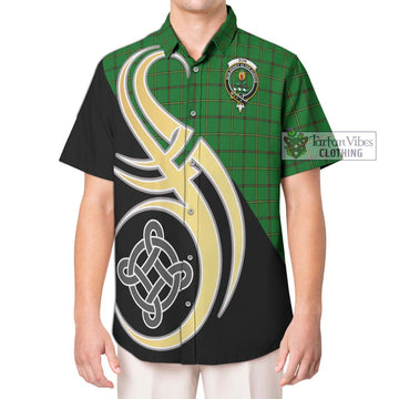 Don Tartan Hawaiian Shirt with Family Crest and Celtic Symbol Style Kid - Tartan Vibes Clothing