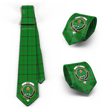 Don Tartan Classic Necktie with Family Crest