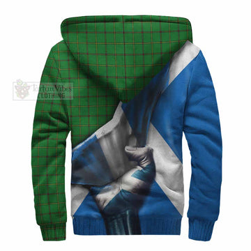 Don Tartan Sherpa Hoodie with Family Crest Scotland Patriotic Style - Tartan Vibes Clothing
