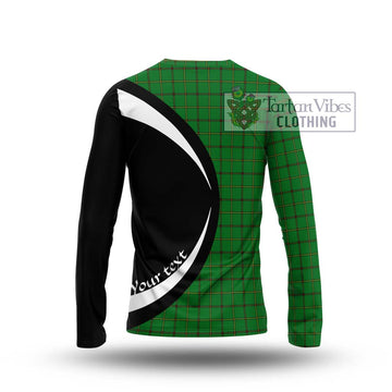 Don Tartan Long Sleeve T-Shirt with Family Crest Circle Style - Tartan Vibes Clothing