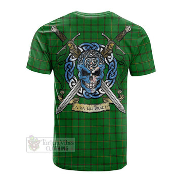 Don Tartan Cotton T-shirt with Family Crest Celtic Skull Style Men's Shirt - Tartan Vibes Clothing