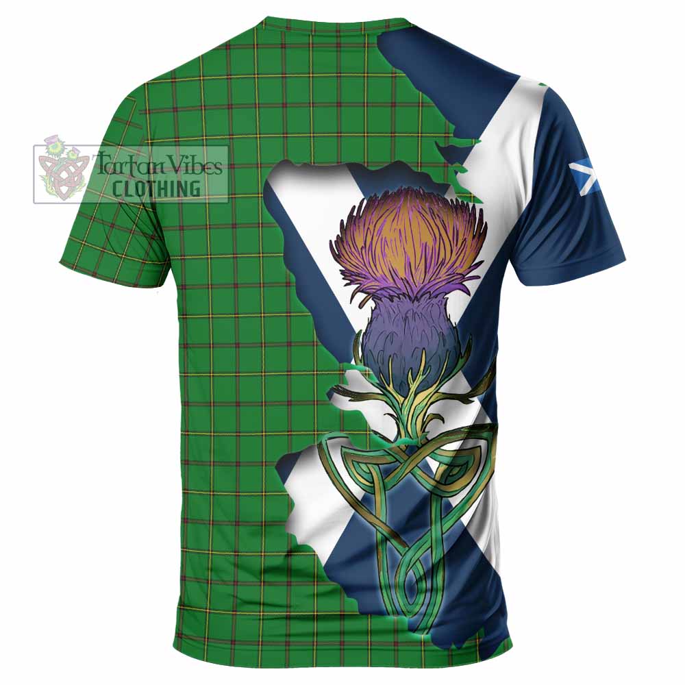 Don Tartan Family Crest T-Shirt Scottish Thistle Celtic Inspired - Tartan Vibes Clothing