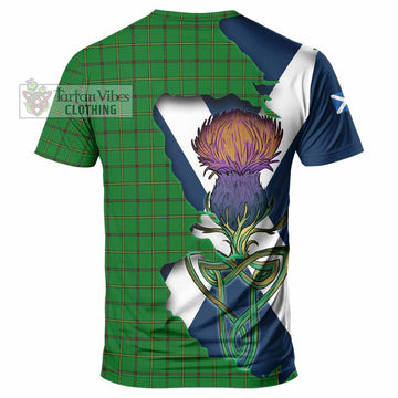 Don Tartan Family Crest T-Shirt Scottish Thistle Celtic Inspired - Tartan Vibes Clothing