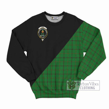 Don Tartan Sweatshirt with Family Crest and Military Logo Style - Tartan Vibes Clothing