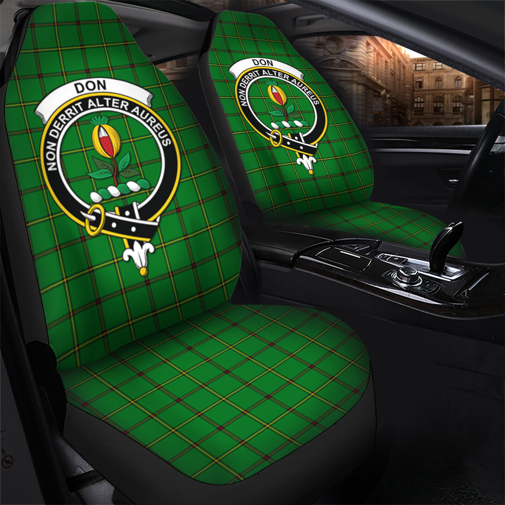 Don Tartan Car Seat Cover with Family Crest - Tartan Vibes Clothing