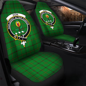 Don Tartan Car Seat Cover with Family Crest - Tartan Vibes Clothing