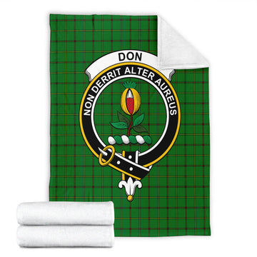 Don Tartan Blanket with Family Crest