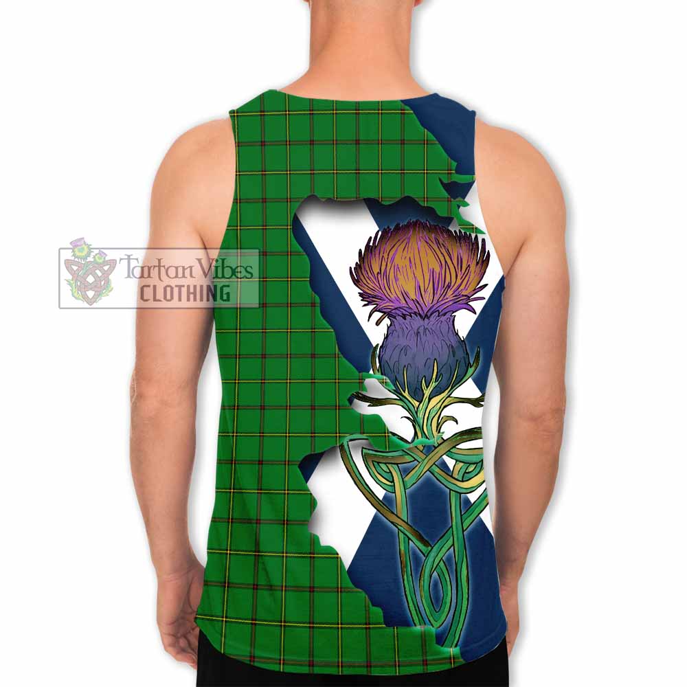 Don Tartan Family Crest Men's Tank Top Scottish Thistle Celtic Inspired - Tartan Vibes Clothing