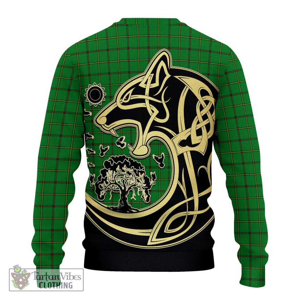Don Tartan Ugly Sweater with Family Crest Celtic Wolf Style - Tartan Vibes Clothing