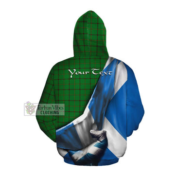 Don Tartan Cotton Hoodie with Family Crest Scotland Patriotic Style Pullover Hoodie - Tartan Vibes Clothing