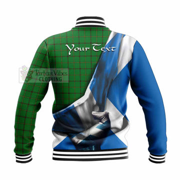 Don Tartan Baseball Jacket with Family Crest Scotland Patriotic Style - Tartan Vibes Clothing